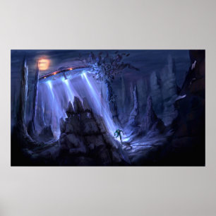 Affiche invasion v2 de vaisseau spatial