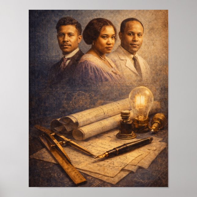 Affiche Inventeurs légendaires noirs (Devant)