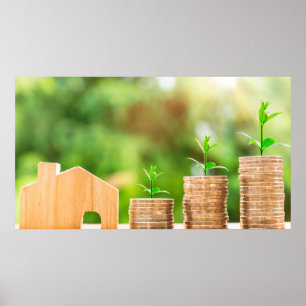 Affiche Investissement dans les pièces de monnaie