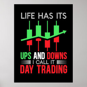 Affiche Investisseur J'Appelle Ça Jour Trading