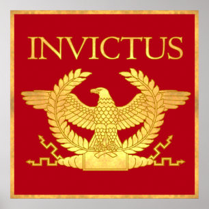 Affiche Invictus a gravé l'affiche d'or