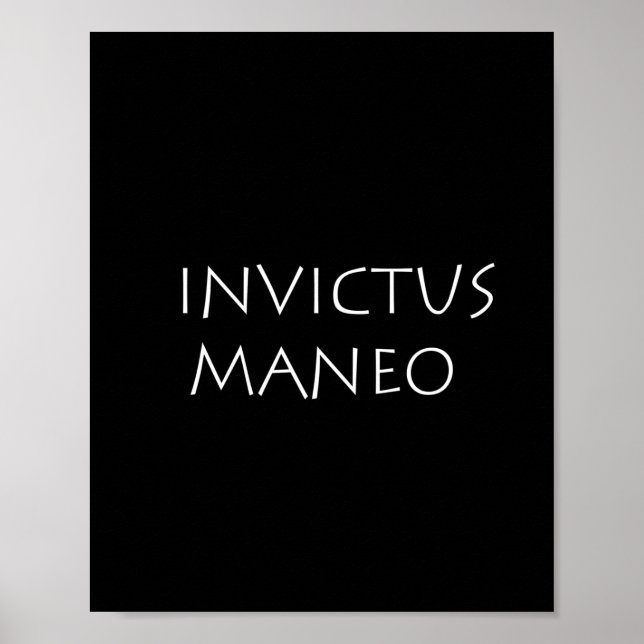 Affiche Invictus maneo (Devant)
