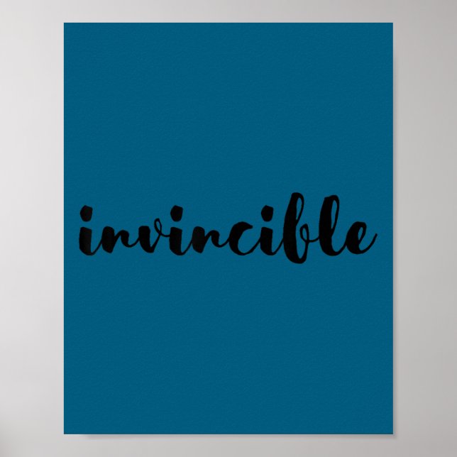 Affiche Invincible - Motivational  (Devant)