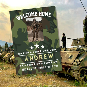 Affiche Invitation de bienvenue à la maison militaire – Ga