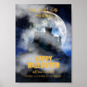 Affiche Invitation Halloween épouvantable, Fête Halloween