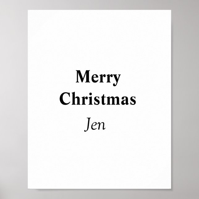 Affiche invitation modifiable texte image Noël ajoutez vot (Devant)