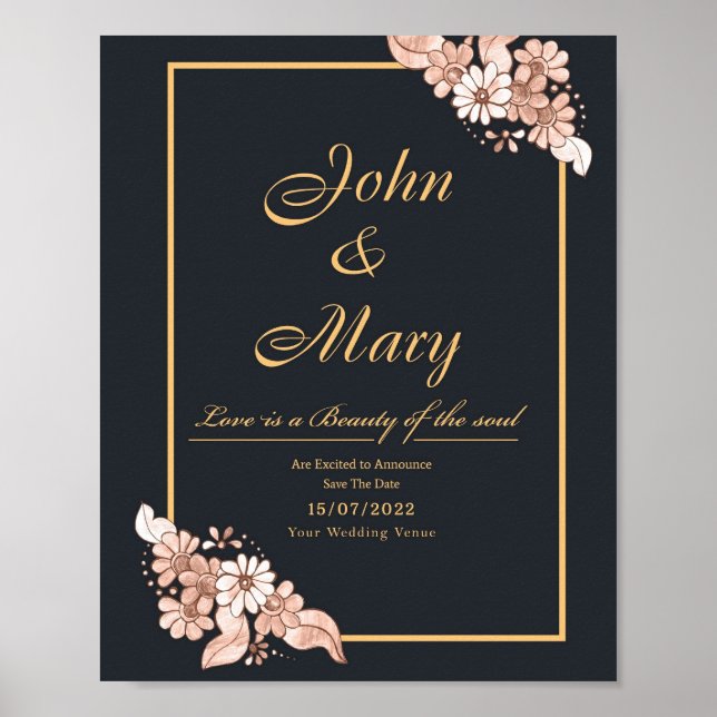 Affiche Invitations de la fête de graduation simple et mod (Devant)