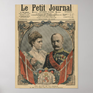 Affiche Invités de France, Roi Frédéric VIII et Reine
