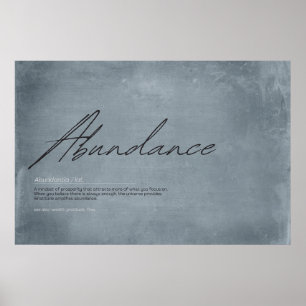 Affiche Invitez l'abondance dans votre maison