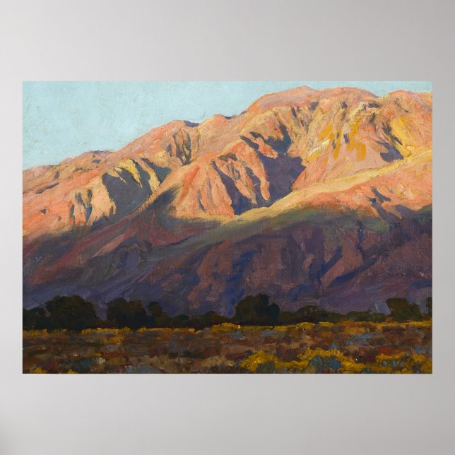 Affiche Inyo Range at Sunset, Lone Pine by Maynard Dixon (Devant)