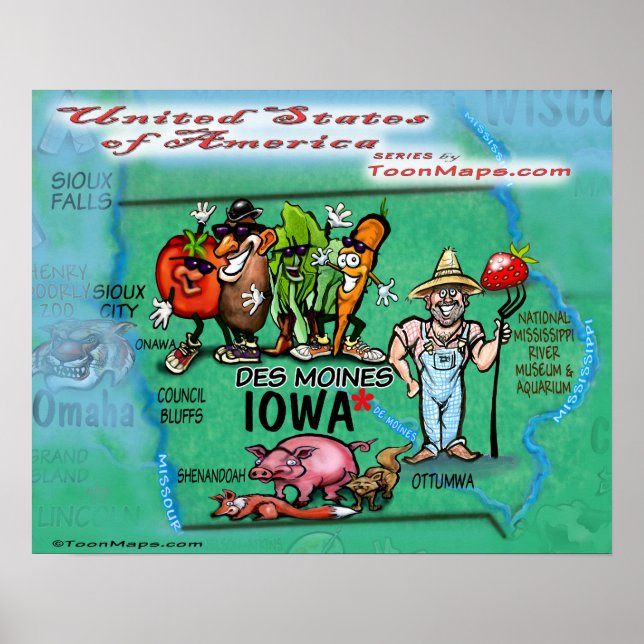 Affiche Iowa USA (Devant)