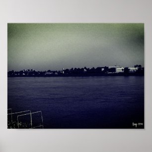 Affiche Irak ancien Bagdad rivière forat