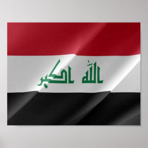 Affiche Irak - drapeaux -