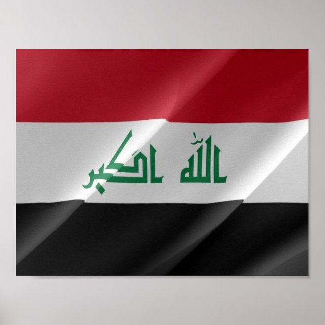 Affiche Irak - drapeaux - (Devant)