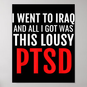 Affiche Irak Vétérinaire Chemise Ptsd Dark Humour