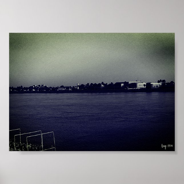 Affiche Irak vintage Bagdad fleuve forat (Devant)