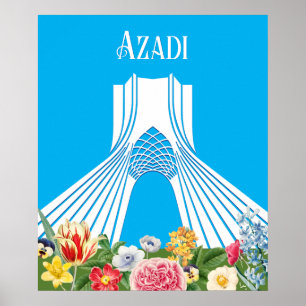 Affiche Iran Azadi (Liberté)
