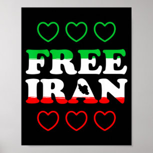 Affiche Iran _ iran coeur persan citation _ liberté pour l