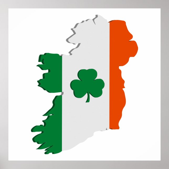 Affiche Ireland map (Devant)