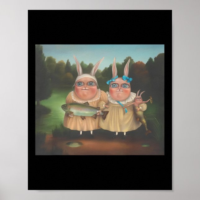 Affiche Irena Aizen lapins mignonne Lapin Lover Pâques (Devant)