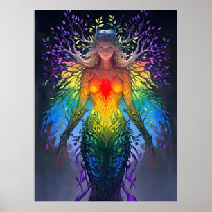 Affiche « Iridesca » - Gardienne des Couleurs