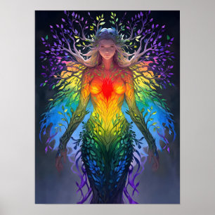 Affiche « Iridesca » - Gardienne des Couleurs