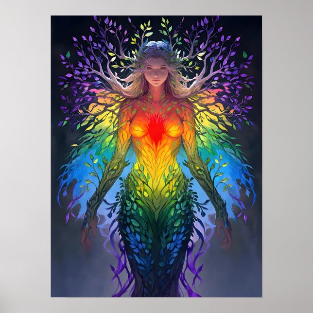 Affiche « Iridesca » - Gardienne des Couleurs (Devant)