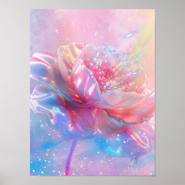 Affiche Iridescent Bloom (Devant)