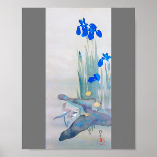 Affiche Iris et Bird, Watanabe Seitei