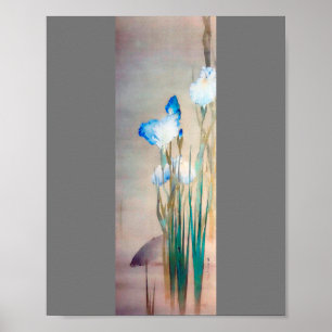 Affiche Iris et Carp, Watanabe Seitei