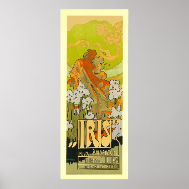 Affiche IRIS Publicité Vintage (Devant)