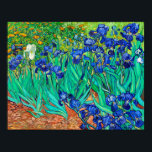 Affiche Irises (1889) Vincent Van Gogh jardin fleuri bleu<br><div class="desc">La belle affiche d'art de Van Gogh Irises (1889) présente le maestro de l'impressionnisme post-impressionniste, rendu bien connu par Van Gogh du magnifique jardin fleuri d'iris bleu. Alors qu'il reçoit un traitement à l'institution Saint Paul-de-Mausole de Saint-Rémy-de-Provence, en France, l'année précédant sa mort en 1890, Vincent van Gogh crée plusieurs...</div>
