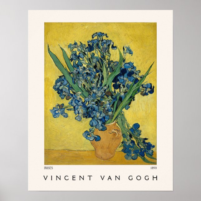 Affiche Irises Art Vincent van Gogh Musée (Devant)