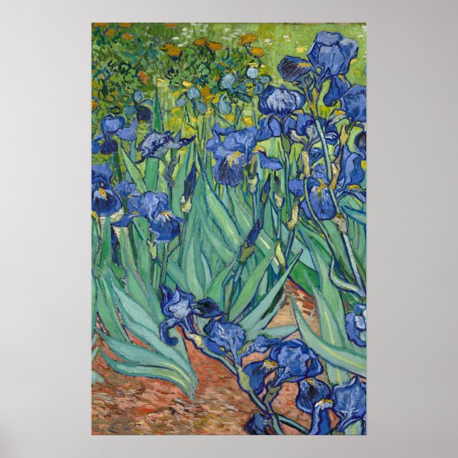 Affiche Irises par Van Gogh (Devant)