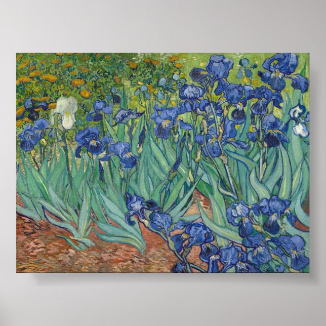 Affiche Irises par Van Gogh (Devant)