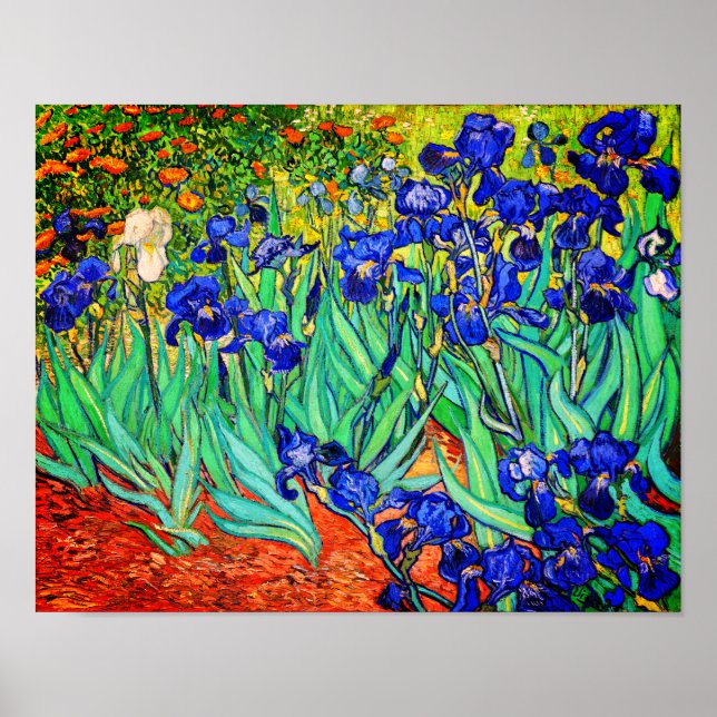 Affiche Irises par Vincent Van Gogh (Devant)