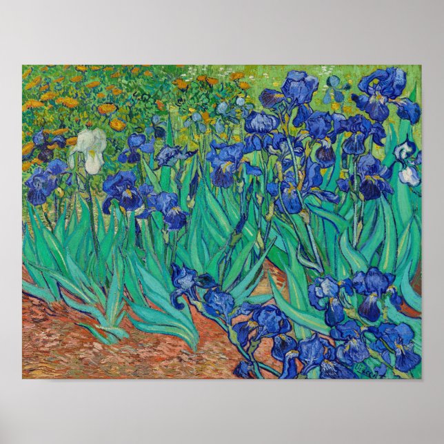 Affiche Irises par Vincent Van Gogh (Devant)