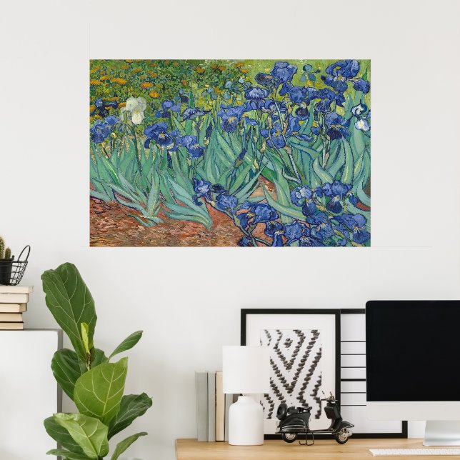 Affiche Irises par Vincent van Gogh (Bureau à domicile)