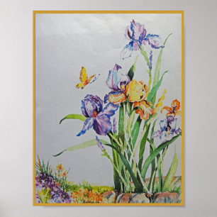 Affiche Irises sauvages Petites n Lovely