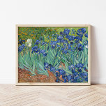 Affiche Irises | Vincent Van Gogh<br><div class="desc">Irises (1889) de l'artiste post-impressionniste néerlandais Vincent Van Gogh. La peinture paysagère originale est une huile sur toile montrant un jardin de fleurs d'iris en fleurs. Utilisez les outils de conception pour ajouter du texte personnalisé ou personnaliser l'image.</div>