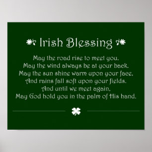 Affiche Irish Blessing