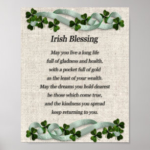Affiche Irish Blessing Art Foam Board