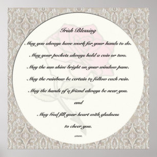 Affiche Irish Blessing Print