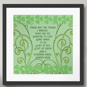 Affiche Irish Blessing - Quelqu'un à aimer - Certains trav