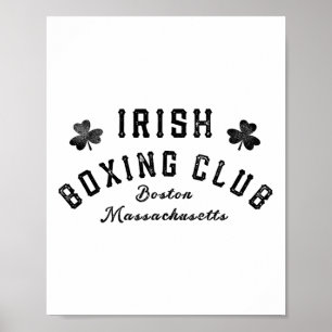 Affiche Irish Boxing Club - Boston Machusetts 1