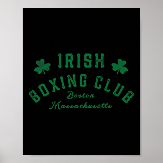 Affiche Irish Boxing Club - Boston Machusetts 2 (Devant)