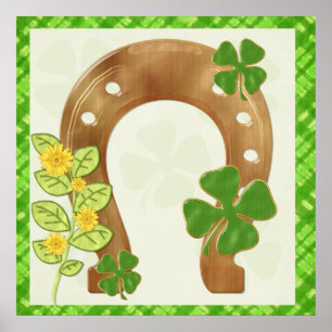Affiche Irish Charm Whimsical Folk Art Imprimer