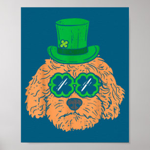 Affiche Irish Goldendoodle Doodle Chien Drôle St Patricks