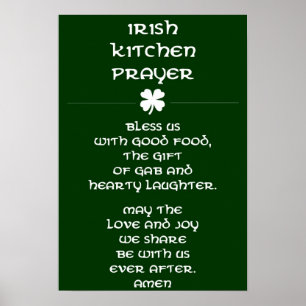 Affiche Irish Kitchen Prayer