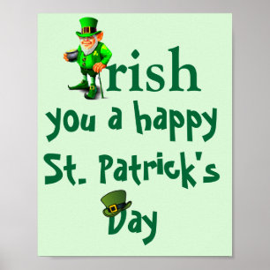 AFFICHE IRISH ST. JOUR DE PATRICK
